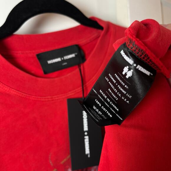 •NWT• Homme + Femme LA • Space Ship Tee in Red
HFFW2024104-1 • Men’s L - Picture 8 of 10